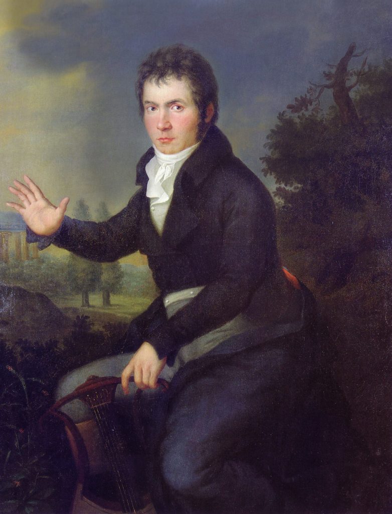 Retrato de Ludwig van Beethoven por Joseph Willibrod Mähler (1778-1860), pintado entre 1804 y 1805