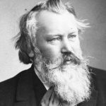 Johannes Brahms fotografiado en 1889