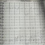 Manuscrito de la primera página de "Ronda y Passacaglia" del "Ciclo de los Valles Calchaquíes"